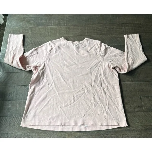 Ralph‎ Lauren Women's Light Pink Arm Pocket Long Sleeve Tee Size 1X - Image 6