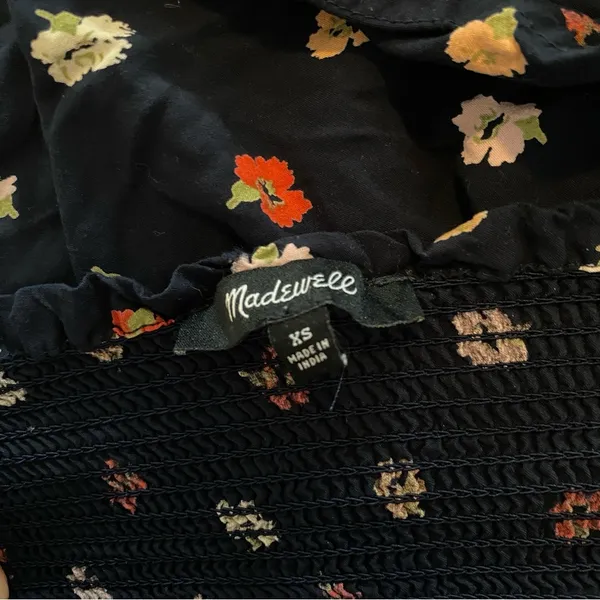 Madewell Navy‎ Floral Blouse - Image 4