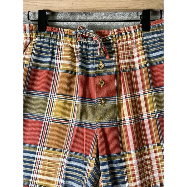 The Territory Ahead Plaid Cotton Pull On Pants Medium Academia Preppy Grunge - Image 2