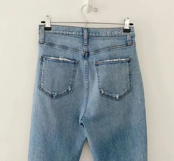 Favorite Daughter The Valentina Super High Rise Cigarette Ankle Jeans in Malibu - Image 11
