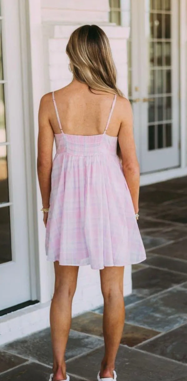 plaid bow dress - Image 2