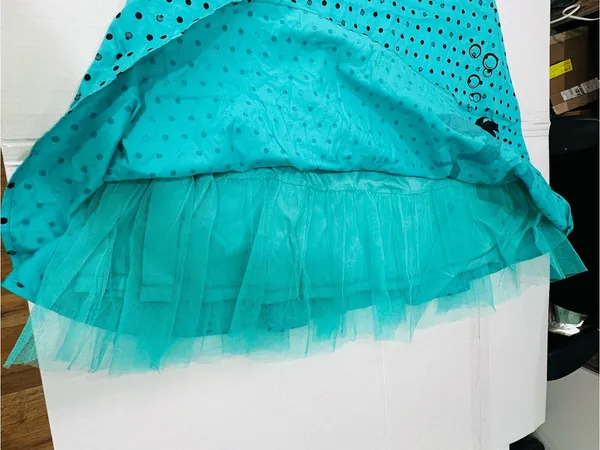 Disney torrid Teal Polka Dot Dress with Black Accents - Image 5