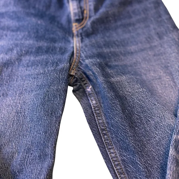Levi’s Premium 70s High Slim Straight Jeans 23 Big E Dark Wash Button Fly Denim - Image 12