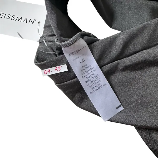 Weissmans Dancewear High Rise Briefs Gray Large | 69-25 - Image 2