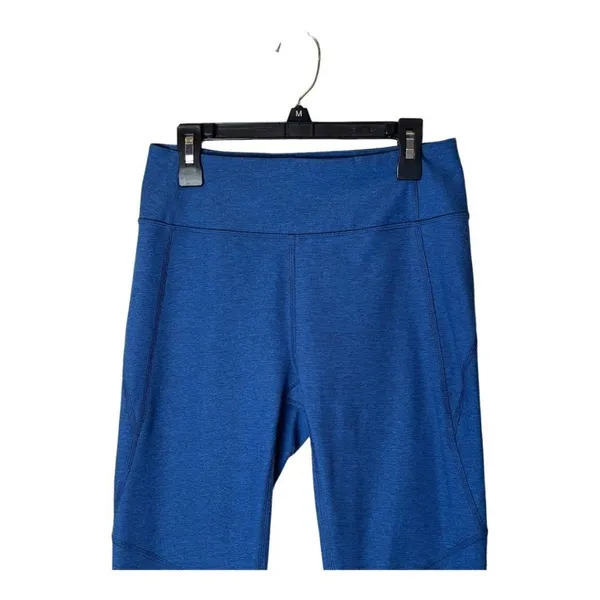 Outdoor Voices‎ Blue Wide Waistband High Rise Cropped Athletic Leggings Size S - Image 3