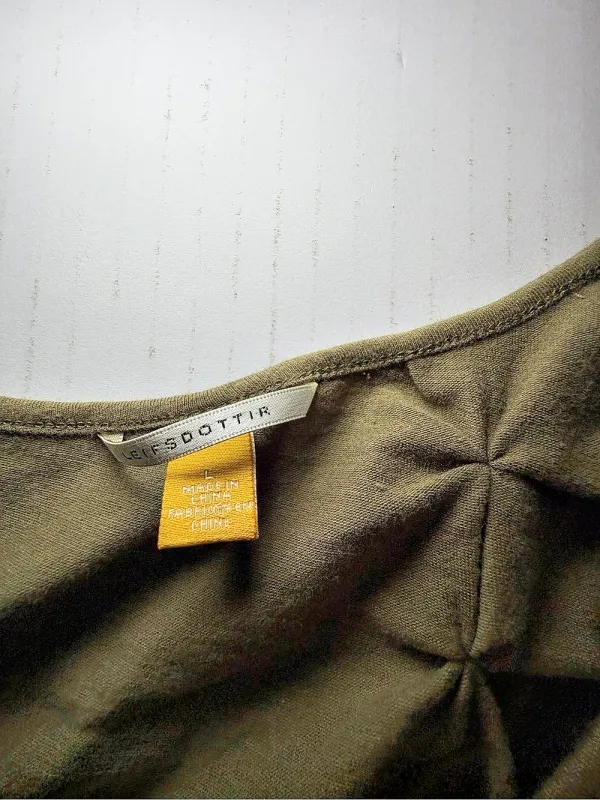 Anthropologie Embellished Olive Green Tank Size large - Image 4