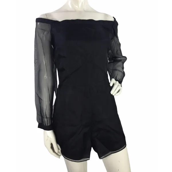 Dazy Silk Romper Black Sz XS - Image 3