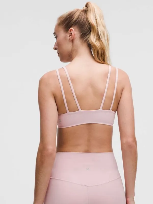Lululemon Like a Cloud Ribbed Bra *Light Support in Pink Haze - Size: B/C Cup - Image 2