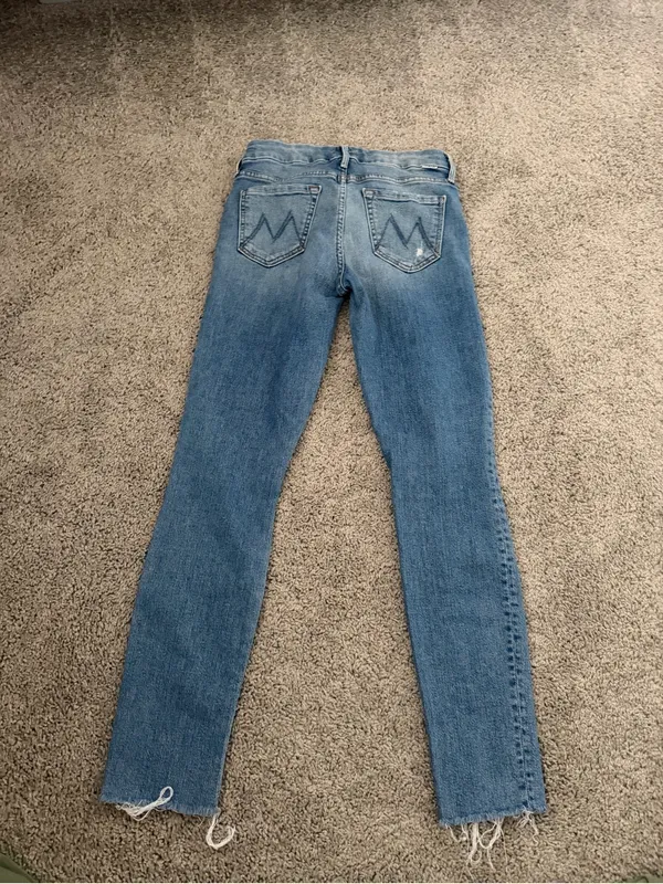 Mother Denim Looker Ankle Fray Jeans In Love Gun Wash Size 25 - Image 7