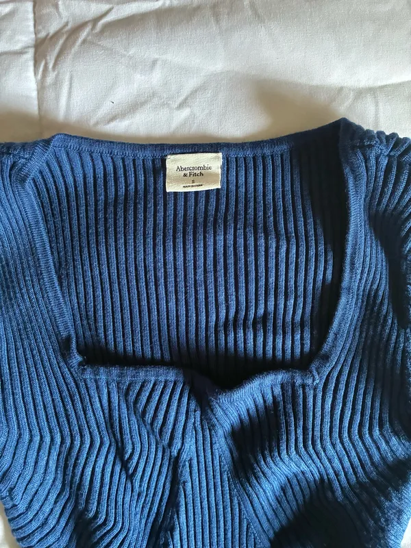 Abercrombie navy sweetheart sweater bodysuit S - Image 2