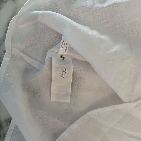 NWT JCrew White Linen Botton Blend Button Down Shirt l S l Sold Out l Needs Wash - Image 8