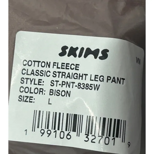 NWT Skims CLASSIC STRAIGHT LEG PANT Bison large - Image 7