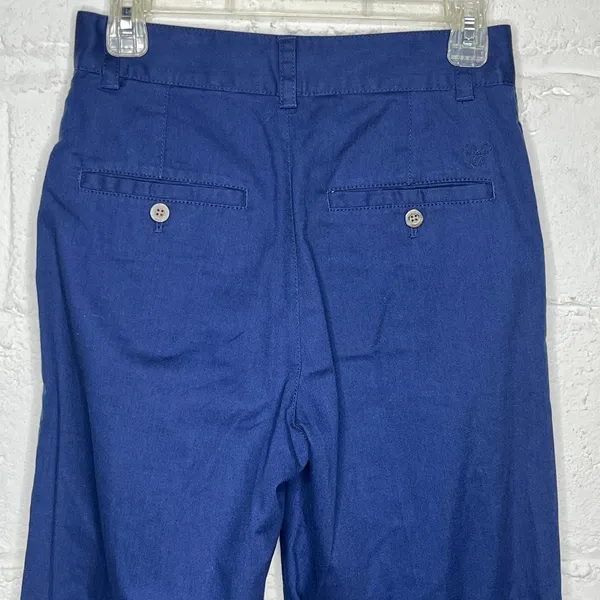 TNA Aritzia Women's Navy Blue High Rise Wide Leg Crawford‎ Trouser Pants Size 2 - Image 3