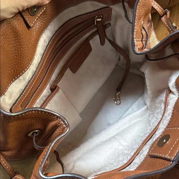 Michael Kors Tan and Brown Tote Bag - Image 4