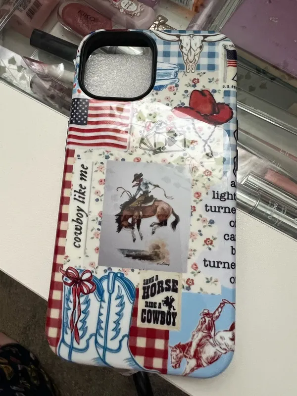 Vintage Patriotic iPhone 13/14 Case - Image 2