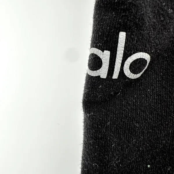 Alo Yoga High Waist Moto Sport Leggings Performance Mesh Panels Black XXS - Image 3