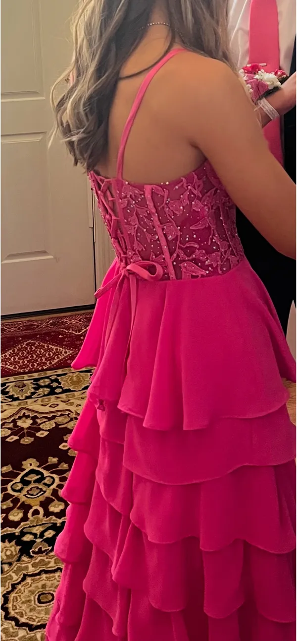 Pink prom dress Size 2 - Image 2