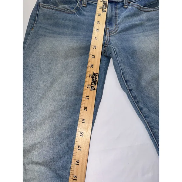American Eagle Jegging Women 6 Short Blue Denim Stretch Casual‎ Boho - Image 4