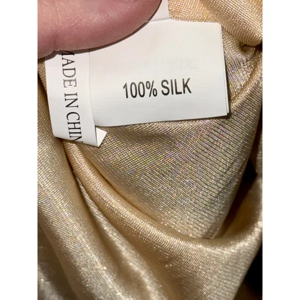 NWT Mandalay AQ Blue Silk Gold Beaded Embellished Mini Cocktail Party Dress Sz 6 - Image 14