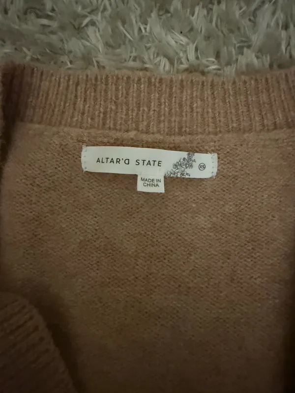 Altar'd State Sweater Cropped Knit Cable - Image 2