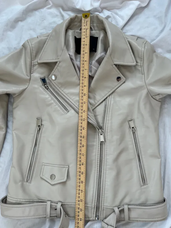 WB Melissa faux leather bicker jacket size Xs - Image 11