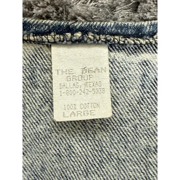 The Dean Group Vintage 90’s Acid Washed Denim Vest Women’s Size Large - Image 7