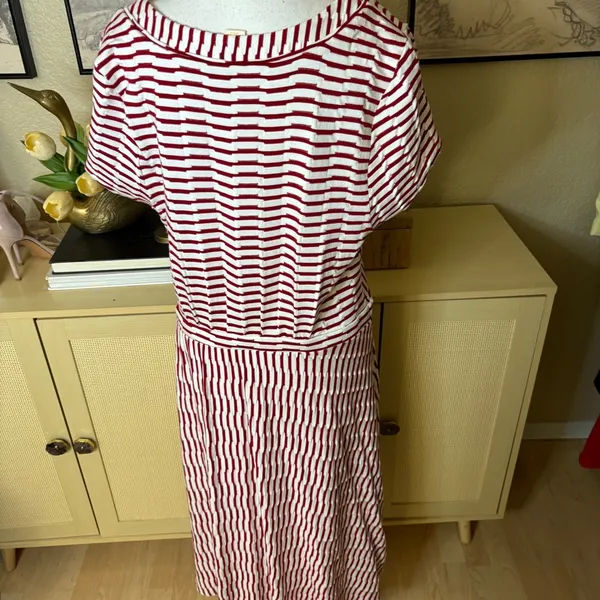 ANTHROPOLOGIE Maeve Paladino Textured‎ Wrap Dress Size XL - Image 5