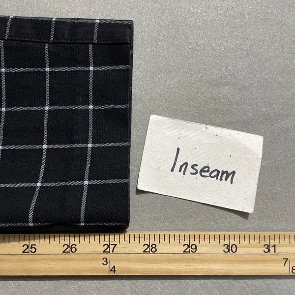 Old Navy Pixie High Rise Ankle Pant Size 10 Black Windowpane Plaid Preppy Office - Image 12