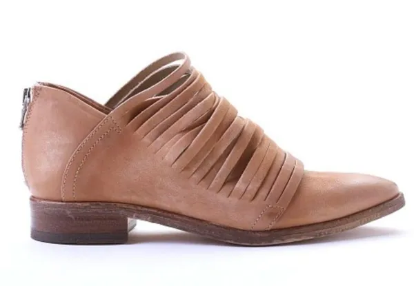 Free People Lost Valley Strappy Italian Leather Ankle Boot in Tan Sz 38/7.5 - Image 8