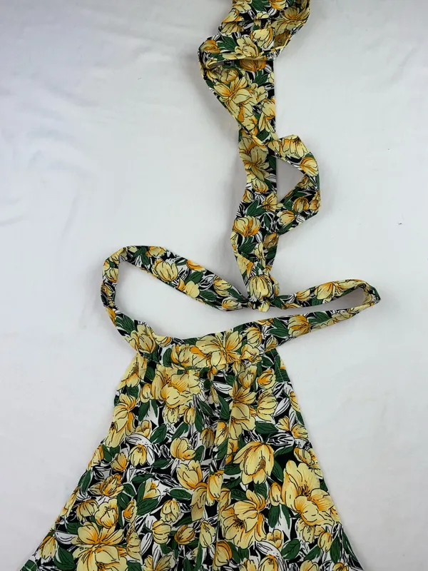 Long summer dress Yellow Size M - Image 3