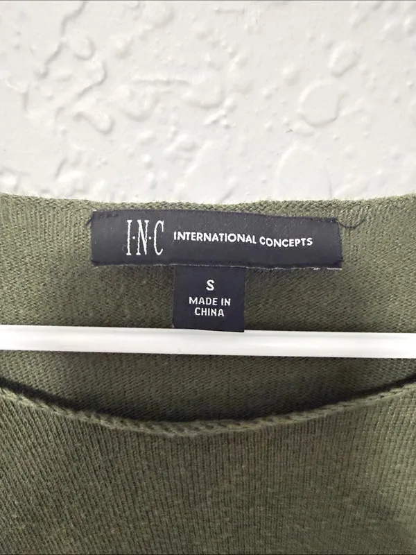 NWT INC Olive Green Women’s Sweater - Small - Image 3