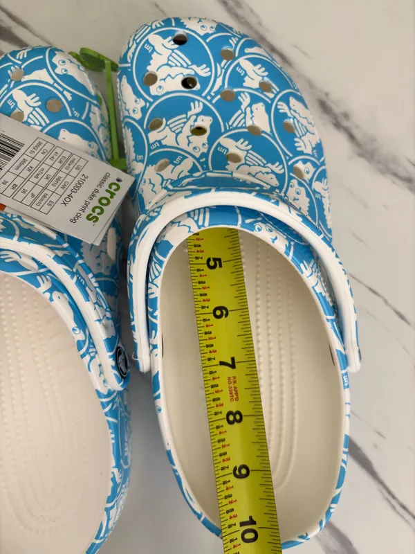 Crocs Classic Clog Venetian Blue Graphic Print Men 8 Women 10 - Image 4