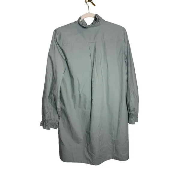 NWT J. Crew Cottage Shirt Dress in Green Sz. 8 - Image 7