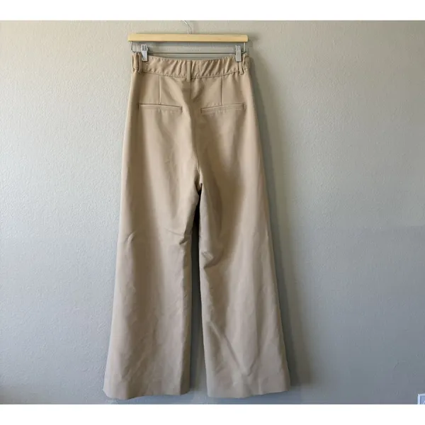 Abercrombie & Fitch Brown Tailored Trouser Pants High Rise Office Career Medium - Image 3