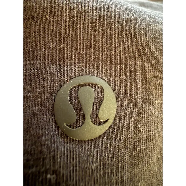 Lululemon Relaxed Fit Cotton Blend T-Shirt Black Neutral Capsule Wardrobe Sz‎ 10 - Image 3