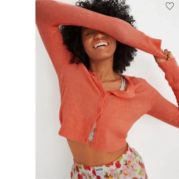 American Eagle Outfitters Peach Pop Oversized
Wool Blend Cardigan(Size XS) - Image 2