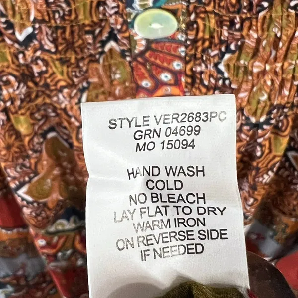 Anthropologie Fig And Flower Maxi Dress L Petite Multi Paisley Sheer Tiered Boho - Image 12