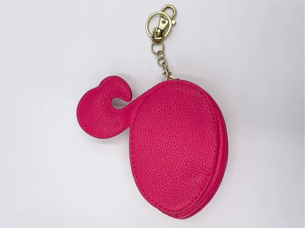 Bath and Body Works Pink Flamingo Key Chain Coin Purse Bag Charm Accessory - Image 2