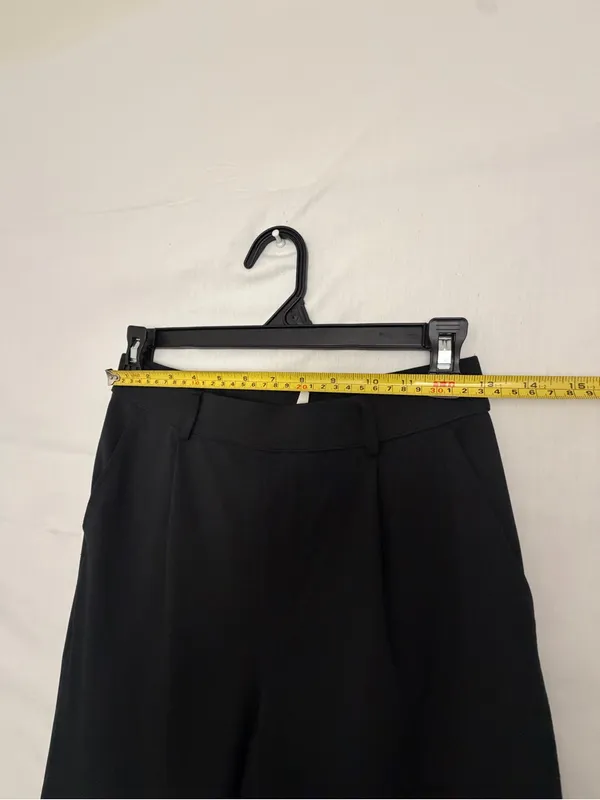 Halara High Waisted Wide Leg Dress Pants Black Pleated Pull On Trousers(A921) - Image 4