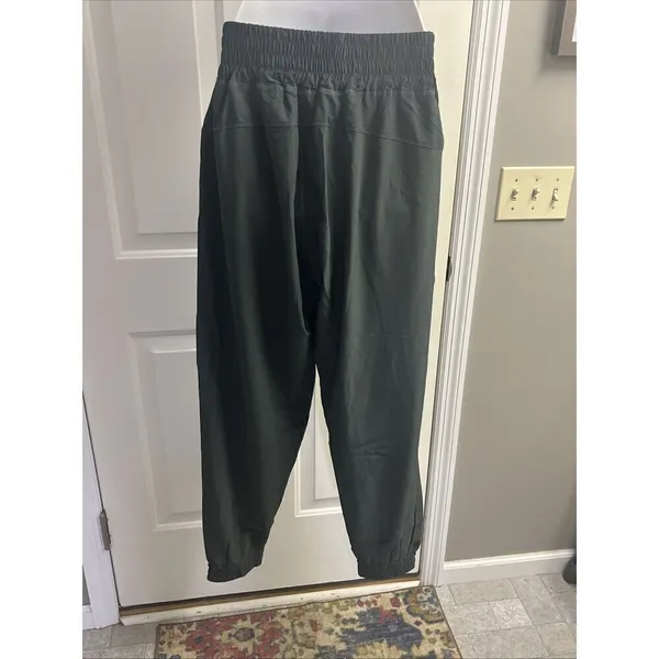 Halara Women’s Dark Green Pull-on high Waist Elastic Waistband Joggers- XL - Image 7