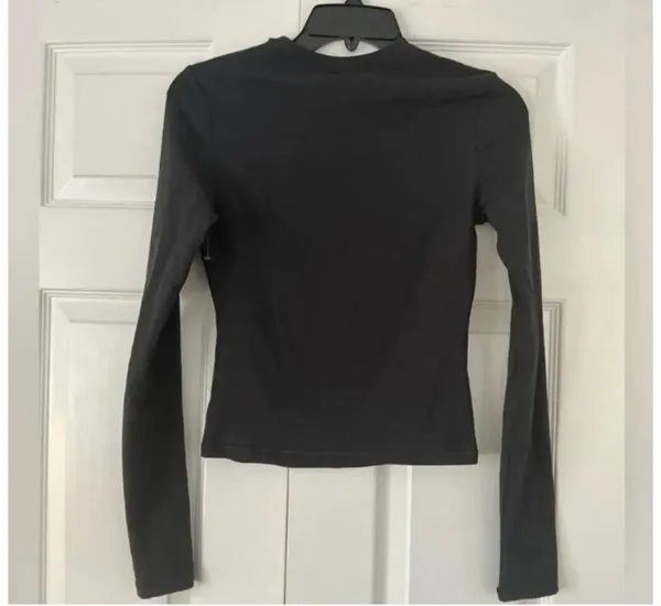 SKIMS Cotton Jersey Long Sleeve T-Shirt M - Image 3