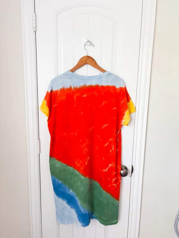 Polo Ralph Lauren Tie Dye Cotton Jersey Tee Dress Size XXL - Image 2