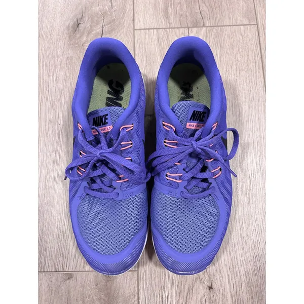 Nike Free 5.0 Womens Running Shoes Purple Black 724383-500 Size 9.5 - Image 2