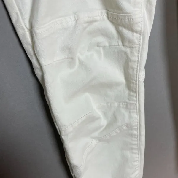 Frame Trapunto Moto Pants Joggers White Zipper Ankle Seam Details Women Size‎ 25 - Image 12