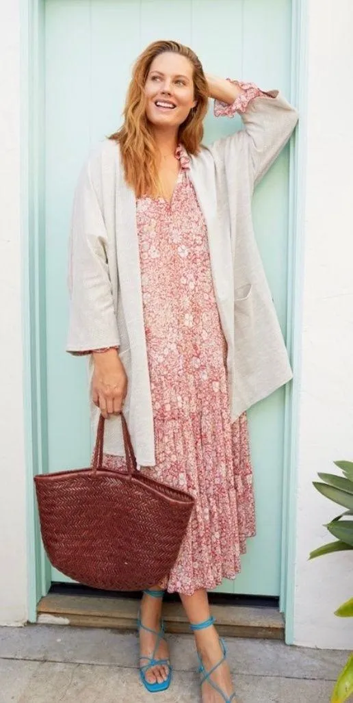 Anthropologie DONNI. Ribbed Sandwash Open Cardigan - Image 10