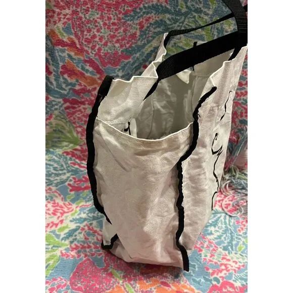 Vintage Walt Disney World Mickey Mouse‎ Silhouette Canvas Tote Bag - Image 3
