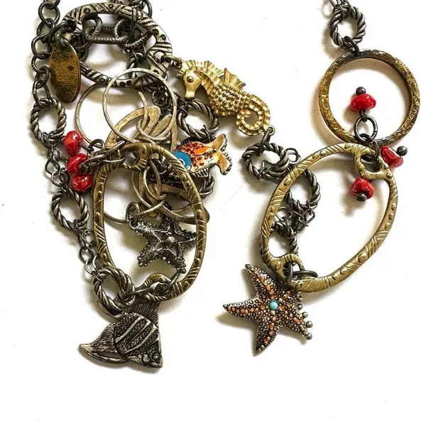Chico’s long ocean charm necklace - Image 9