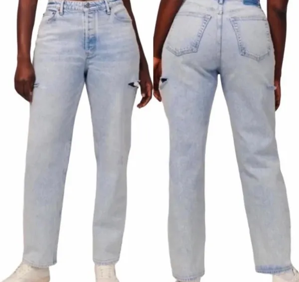 abercrombie & fitch the dad side slit jeans size 37/24 - Image 2