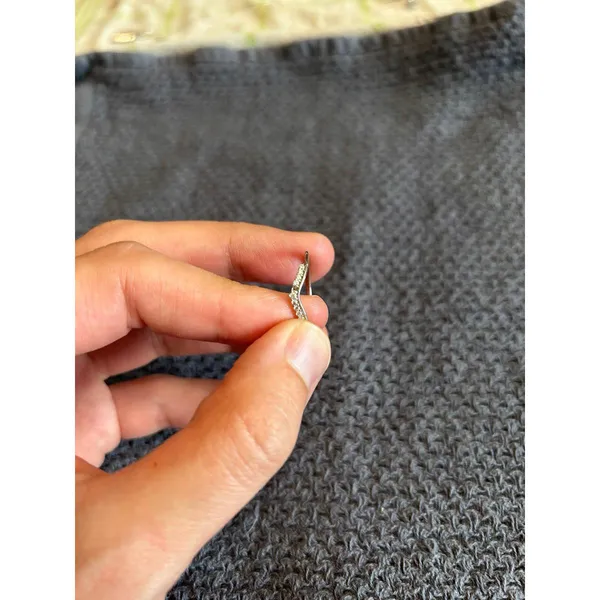 Missing 1 stone size 8 woman ring 925 stearling silver - Image 3