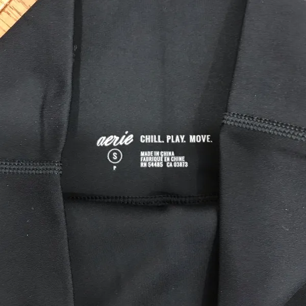Aerie Black Women's Bike Shorts - Image 4